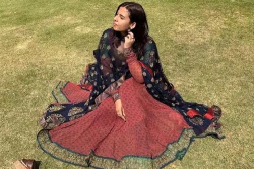 Rhiti Tiwari in traditional Indian attire